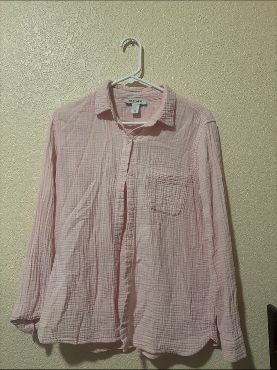 Nine West Other - Nine West Pale Pink Casual Button-Down Shirt